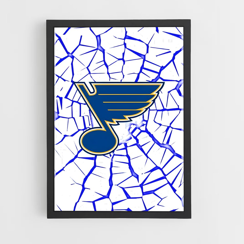 Poster Blues Power – affiche Hockey sur glace (vue 2)